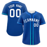 Custom Classic Style Baseball Jersey Personalized Gradient Ribbed Design Short Sleeve Button Down Hipster Jersey For Unisex
