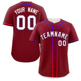 Custom Classic Style Baseball Jersey Personalized Gradient Ribbed Design Short Sleeve Button Down Hipster Jersey For Unisex