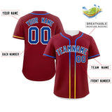 Custom Classic Style Baseball Jersey Personalized Gradient Ribbed Design Short Sleeve Button Down Casual Hiphop Shirts For Unisex