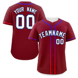 Custom Classic Style Personalized Gradient Ribbed Design Button Down Baseball Jersey Sportswear For Unisex