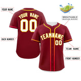 Custom Classic Style Personalized Gradient Ribbed Design Button Down Baseball Jersey Sportswear For Unisex