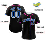 Custom Classic Style Personalized Gradient Ribbed Design Button Down Hip Hop Quick Dry Baseball Jersey For Unisex
