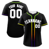 Custom Classic Style Baseball Jersey Personalized Gradient Ribbed Design Button Down Unisex Hip Hop Shirts For Unisex