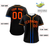Custom Classic Style Baseball Jersey Personalized Gradient Ribbed Design Button Down Unisex Hip Hop Shirts For Unisex