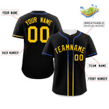 Custom Classic Style Baseball Jersey Personalized Gradient Ribbed Design Button Down Unisex Hip Hop Shirts For Unisex