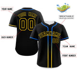 Custom Classic Style Personalized Gradient Ribbed Design Button Down Short Sleeve Sports Uniforms For Unisex