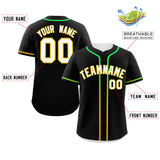 Custom Classic Style Personalized Gradient Ribbed Design Button Down Short Sleeve Sports Uniforms For Unisex