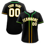 Custom Classic Style Personalized Gradient Ribbed Design Button Down Short Sleeve Sports Uniforms For Unisex