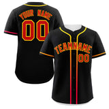 Custom Classic Style Personalized Gradient Ribbed Design Button Down Short Sleeve Sports Uniforms For Unisex