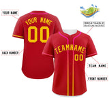 Custom Classic Style Personalized Gradient Ribbed Design Button Down Hip Hop Quick Dry Baseball Jersey For Unisex