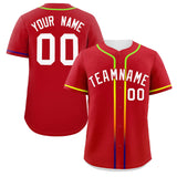 Custom Classic Style Personalized Gradient Ribbed Design Button Down Training Wear Sports Jerseys For Unisex