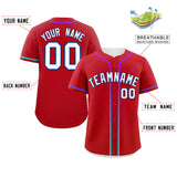 Custom Classic Style Personalized Gradient Ribbed Design Button Down Hip Hop Quick Dry Baseball Jersey For Unisex