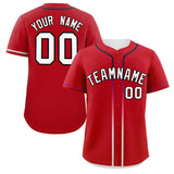 Custom Classic Style Personalized Gradient Ribbed Design Button Down Hip Hop Quick Dry Baseball Jersey For Unisex