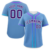 Custom Classic Style Personalized Gradient Ribbed Design Button Down Baseball Jersey Active Game Team Shirt For Unisex 
