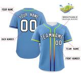 Custom Classic Style Personalized Gradient Ribbed Design Button Down Hip Hop Quick Dry Baseball Jersey For Unisex