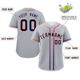 Custom Classic Style Personalized Gradient Ribbed Design Button Down Short Sleeve Sports Uniforms For Unisex