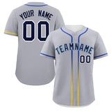 Custom Classic Style Personalized Gradient Ribbed Design Button Down Hip Hop Quick Dry Baseball Jersey For Unisex