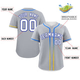 Custom Classic Style Personalized Gradient Ribbed Design Button Down Training Wear Sports Jerseys For Unisex