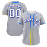 Custom Classic Style Personalized Gradient Ribbed Design Button Down Training Wear Sports Jerseys For Unisex