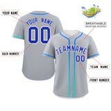Custom Classic Style Personalized Gradient Ribbed Design Button Down Training Wear Sports Jerseys For Unisex