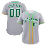 Custom Classic Style Personalized Gradient Ribbed Design Button Down Training Wear Sports Jerseys For Unisex