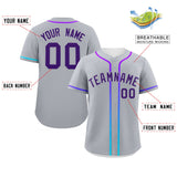 Custom Classic Style Personalized Gradient Ribbed Design Button Down Training Wear Sports Jerseys For Unisex