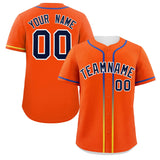 Custom Classic Style Personalized Gradient Ribbed Design Button Down Baseball Jersey Active Game Team Shirt For Unisex 