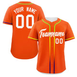 Custom Classic Style Personalized Gradient Ribbed Design Button Down Hip Hop Baseball Shirts Streetwear For Adults Boys