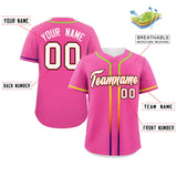 Custom Classic Style Personalized Gradient Ribbed Baseball Shirt Hiphop Clothing for Party For Adults Boys