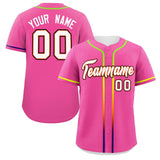Custom Classic Style Personalized Gradient Ribbed Baseball Shirt Hiphop Clothing for Party For Adults Boys