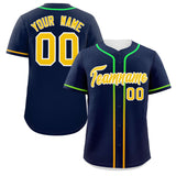 Custom Classic Style Baseball Jersey Personalized Gradient Ribbed Design Hiphop Jersey for Party For Fans