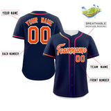 Custom Classic Style Baseball Jersey Personalized Gradient Ribbed Design Hiphop Jersey for Party For Fans