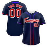 Custom Classic Style Personalized Gradient Ribbed Design Hiphop Casual Baseball Jersey For Women And Men Youth