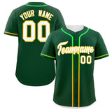 Custom Classic Style Personalized Gradient Ribbed Design Baseball Jersey Short Sleeve Active Game T Shirts 