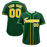 Custom Classic Style Personalized Gradient Ribbed Design Baseball Jersey Short Sleeve Active Game T Shirts 