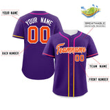 Custom Classic Style Personalized Gradient Ribbed Design Baseball Jersey Short Sleeve Active Game T Shirts 