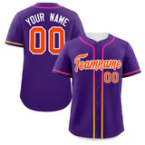Custom Classic Style Personalized Gradient Ribbed Design Baseball Jersey Short Sleeve Active Game T Shirts 