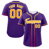 Custom Classic Style Personalized Gradient Ribbed Design Button Down Baseball Jersey Active Game Team Shirt 