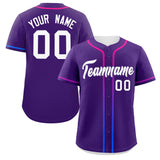 Custom Classic Style Personalized Gradient Ribbed Design Baseball Jersey Short Sleeve Active Game T Shirts 