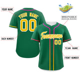 Custom Classic Style Personalized Gradient Ribbed Design Baseball Jersey Short Sleeve Active Game T Shirts 
