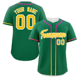 Custom Classic Style Personalized Gradient Ribbed Design Baseball Jersey Short Sleeve Active Game T Shirts 