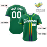 Custom Classic Style Personalized Gradient Ribbed Design Baseball Jersey Short Sleeve Active Game T Shirts 