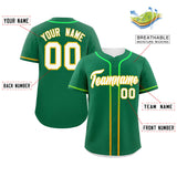 Custom Classic Style Personalized Gradient Ribbed Design Button Down Baseball Jersey Active Game Team Shirt 
