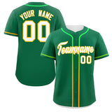 Custom Classic Style Personalized Gradient Ribbed Design Button Down Baseball Jersey Active Game Team Shirt 