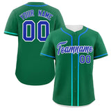 Custom Classic Style Personalized Gradient Ribbed Design Button Down Baseball Jersey Active Game Team Shirt 