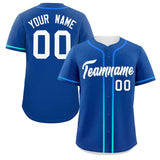 Custom Classic Style Baseball Jersey Personalized Gradient Ribbed Design Button Down Unisex Hip Hop Shirts