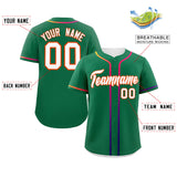 Custom Classic Style Personalized Gradient Ribbed Design Button Down Hip Hop Baseball Shirts Streetwear For Adults Boys