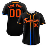 Custom Classic Style Baseball Jersey Personalized Gradient Ribbed Design Button Down Unisex Hip Hop Shirts