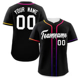 Custom Classic Style Personalized Gradient Ribbed Design Button Down Short Sleeve Sports Uniforms For Adults