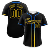 Custom Classic Style Personalized Gradient Ribbed Design Button Down Short Sleeve Sports Uniforms For Adults